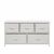 Комод "Линкс" широкий (5 ящ) (каркас Белый / ящики Белый), изображение 2 | Интернет магазин мебели и декора LifeDekor