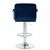 Стул барный DOBRIN KRUGER ARM, синий велюр (MJ9-117), Вариант: синий велюр (MJ9-117), изображение 5 | Интернет магазин мебели и декора LifeDekor