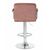 Стул барный DOBRIN KRUGER ARM, пудрово-розовый велюр (MJ9-32), Вариант: пудрово-розовый велюр (MJ9-32), изображение 5 | Интернет магазин мебели и декора LifeDekor