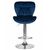 Стул барный DOBRIN BARNY, синий велюр (MJ9-117), Вариант: синий велюр (MJ9-117), изображение 6 | Интернет магазин мебели и декора LifeDekor