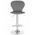 Стул барный DOBRIN ELISA, серый, Вариант: серый, изображение 6 | Интернет магазин мебели и декора LifeDekor