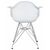 Стул обеденный DOBRIN DAW CHROME, ножки хром, цвет сиденья белый, Вариант: ножки хром, цвет сиденья белый, изображение 5 | Интернет магазин мебели и декора LifeDekor