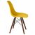 Стул обеденный LMZL-PP623, ножки тёмный бук, цвет сиденья жёлтый, Вариант: ножки тёмный бук, цвет сиденья жёлтый, изображение 3 | Интернет магазин мебели и декора LifeDekor