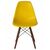 Стул обеденный LMZL-PP623, ножки тёмный бук, цвет сиденья жёлтый, Вариант: ножки тёмный бук, цвет сиденья жёлтый, изображение 6 | Интернет магазин мебели и декора LifeDekor