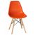 Стул обеденный DOBRIN DSW, ножки светлый бук, цвет оранжевый (O-02), Вариант: ножки светлый бук, цвет оранжевый (O-02) | Интернет магазин мебели и декора LifeDekor