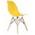 Стул обеденный DOBRIN DSW, ножки светлый бук, цвет жёлтый (Y-01), Вариант: ножки светлый бук, цвет жёлтый (Y-01), изображение 4 | Интернет магазин мебели и декора LifeDekor