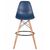 Стул барный DOBRIN DSW BAR, ножки светлый бук, цвет тёмно-синий (BE-12), Вариант: ножки светлый бук, цвет тёмно-синий (BE-12), изображение 6 | Интернет магазин мебели и декора LifeDekor
