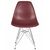 Стул обеденный DOBRIN DSR, ножки хром, цвет сливовый (R-13), Вариант: ножки хром, цвет сливовый (R-13), изображение 6 | Интернет магазин мебели и декора LifeDekor