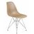 Стул обеденный DOBRIN DSR, ножки хром, цвет бежевый (GR-03), Вариант: ножки хром, цвет бежевый (GR-03), изображение 2 | Интернет магазин мебели и декора LifeDekor