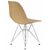 Стул обеденный DOBRIN DSR, ножки хром, цвет бежевый (GR-03), Вариант: ножки хром, цвет бежевый (GR-03), изображение 4 | Интернет магазин мебели и декора LifeDekor