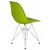 Стул обеденный DOBRIN DSR, ножки хром, цвет салатовый (G-08), Вариант: ножки хром, цвет салатовый (G-08), изображение 4 | Интернет магазин мебели и декора LifeDekor