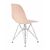 Стул обеденный DOBRIN DSR, ножки хром, цвет светло-розовый (PK-02), Вариант: ножки хром, цвет светло-розовый (PK-02), изображение 4 | Интернет магазин мебели и декора LifeDekor