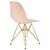 Стул обеденный DOBRIN DSR, ножки золотые, цвет светло-розовый (PK-02), Вариант: ножки золотые, цвет светло-розовый (PK-02), изображение 4 | Интернет магазин мебели и декора LifeDekor