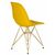 Стул обеденный DOBRIN DSR, ножки золотые, цвет жёлтый (Y-01), Вариант: ножки золотые, цвет жёлтый (Y-01), изображение 4 | Интернет магазин мебели и декора LifeDekor