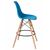 Стул барный DOBRIN DSW BAR, ножки светлый бук, цвет сиденья голубой (BE-02), Вариант: ножки светлый бук, цвет сиденья голубой (BE-02), изображение 3 | Интернет магазин мебели и декора LifeDekor