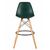 Стул барный DOBRIN DSW BAR, ножки светлый бук, цвет тёмно-зеленый (G-13), Вариант: ножки светлый бук, цвет тёмно-зеленый (G-13), изображение 5 | Интернет магазин мебели и декора LifeDekor