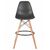 Стул барный DOBRIN DSW BAR, ножки светлый бук, цвет тёмно-серый (GR-04), Вариант: ножки светлый бук, цвет тёмно-серый (GR-04), изображение 6 | Интернет магазин мебели и декора LifeDekor