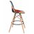 Стул барный DOBRIN DSW BAR, ножки светлый бук, цвет сиденья мозаика, Вариант: ножки светлый бук, цвет сиденья мозаика, изображение 3 | Интернет магазин мебели и декора LifeDekor