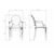Стул обеденный DOBRIN LOUIS GHOST, цвет прозрачный, изображение 8 | Интернет магазин мебели и декора LifeDekor