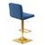 Стул барный DOBRIN GOLDIE, синий велюр (MJ9-117), Вариант: синий велюр (MJ9-117), изображение 4 | Интернет магазин мебели и декора LifeDekor