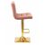 Стул барный DOBRIN GOLDIE, пудрово-розовый велюр (MJ9-32), Вариант: пудрово-розовый велюр (MJ9-32), изображение 3 | Интернет магазин мебели и декора LifeDekor
