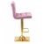Стул барный DOBRIN GOLDIE, пудрово-сиреневый велюр (MJ9-52), Вариант: пудрово-сиреневый велюр (MJ9-52), изображение 3 | Интернет магазин мебели и декора LifeDekor