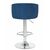 Стул барный DOBRIN DARCY, синий велюр (1922-20), Вариант: синий велюр (1922-20), изображение 5 | Интернет магазин мебели и декора LifeDekor
