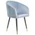 Стул обеденный DOBRIN MARY, серо-голубой велюр (1922-6), Вариант: серо-голубой велюр (1922-6), изображение 2 | Интернет магазин мебели и декора LifeDekor