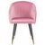 Стул обеденный DOBRIN MARY, розовый велюр (1922-16), Вариант: розовый велюр (1922-16), изображение 6 | Интернет магазин мебели и декора LifeDekor