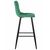 Стул барный DOBRIN NICOLE, черные матовые ножки, зелёный велюр (108-64), Вариант: черные матовые ножки, зелёный велюр (108-64), изображение 3 | Интернет магазин мебели и декора LifeDekor