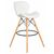 Стул барный DOBRIN BUTTERFLY BAR, ножки светлый бук, цвет белый, Вариант: ножки светлый бук, цвет белый, изображение 2 | Интернет магазин мебели и декора LifeDekor