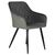 Стул обеденный DOBRIN ROBERT, черные матовые ножки, велюр V108-92 Антрацит, Вариант: черные матовые ножки, велюр V108-92 Антрацит, изображение 2 | Интернет магазин мебели и декора LifeDekor