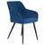 Стул обеденный DOBRIN ROBERT, черные матовые ножки, велюр V108-67 Тёмно-синий, Вариант: черные матовые ножки, велюр V108-67 Тёмно-синий, изображение 2 | Интернет магазин мебели и декора LifeDekor