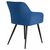 Стул обеденный DOBRIN ROBERT, черные матовые ножки, велюр V108-67 Тёмно-синий, Вариант: черные матовые ножки, велюр V108-67 Тёмно-синий, изображение 4 | Интернет магазин мебели и декора LifeDekor