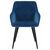 Стул обеденный DOBRIN ROBERT, черные матовые ножки, велюр V108-67 Тёмно-синий, Вариант: черные матовые ножки, велюр V108-67 Тёмно-синий, изображение 6 | Интернет магазин мебели и декора LifeDekor