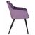 Стул обеденный DOBRIN ROBERT, черные матовые ножки, велюр V108-45 Темно-фиолетовый, Вариант: черные матовые ножки, велюр V108-45 Темно-фиолетовый, изображение 3 | Интернет магазин мебели и декора LifeDekor