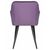 Стул обеденный DOBRIN ROBERT, черные матовые ножки, велюр V108-45 Темно-фиолетовый, Вариант: черные матовые ножки, велюр V108-45 Темно-фиолетовый, изображение 5 | Интернет магазин мебели и декора LifeDekor