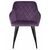 Стул обеденный DOBRIN ROBERT, черные матовые ножки, велюр V108-45 Темно-фиолетовый, Вариант: черные матовые ножки, велюр V108-45 Темно-фиолетовый, изображение 6 | Интернет магазин мебели и декора LifeDekor