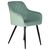 Стул обеденный DOBRIN ROBERT, черные матовые ножки, велюр V108-118 Мятный, Вариант: черные матовые ножки, велюр V108-118 Мятный, изображение 2 | Интернет магазин мебели и декора LifeDekor
