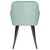 Стул обеденный DOBRIN ROBERT, черные матовые ножки, велюр V108-118 Мятный, Вариант: черные матовые ножки, велюр V108-118 Мятный, изображение 5 | Интернет магазин мебели и декора LifeDekor