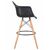 Стул барный DOBRIN DAW BAR, ножки светлый бук, цвет черный, Вариант: ножки светлый бук, цвет чёрный, изображение 3 | Интернет магазин мебели и декора LifeDekor