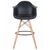Стул барный DOBRIN DAW BAR, ножки светлый бук, цвет черный, Вариант: ножки светлый бук, цвет чёрный, изображение 6 | Интернет магазин мебели и декора LifeDekor
