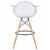 Стул барный DOBRIN DAW BAR, ножки светлый бук, цвет белый, Вариант: ножки светлый бук, цвет белый, изображение 5 | Интернет магазин мебели и декора LifeDekor
