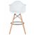 Стул барный DOBRIN DAW BAR, ножки светлый бук, цвет белый, Вариант: ножки светлый бук, цвет белый, изображение 6 | Интернет магазин мебели и декора LifeDekor