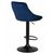 Стул барный DOBRIN LOGAN BLACK, синий велюр (MJ9-117), Вариант: синий велюр (MJ9-117), изображение 4 | Интернет магазин мебели и декора LifeDekor