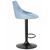 Стул барный DOBRIN LOGAN BLACK, пудрово-голубой велюр (MJ9-74), Вариант: пудрово-голубой велюр (MJ9-74), изображение 3 | Интернет магазин мебели и декора LifeDekor