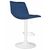 Стул барный DOBRIN TAILOR WHITE, синий велюр (MJ9-117), Вариант: синий велюр (MJ9-117), изображение 4 | Интернет магазин мебели и декора LifeDekor