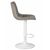 Стул барный DOBRIN TAILOR WHITE, серый велюр (MJ9-75), Вариант: серый велюр (MJ9-75), изображение 3 | Интернет магазин мебели и декора LifeDekor