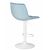 Стул барный DOBRIN TAILOR WHITE, пудрово-голубой велюр (MJ9-74), Вариант: пудрово-голубой велюр (MJ9-74), изображение 4 | Интернет магазин мебели и декора LifeDekor