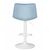 Стул барный DOBRIN TAILOR WHITE, пудрово-голубой велюр (MJ9-74), Вариант: пудрово-голубой велюр (MJ9-74), изображение 5 | Интернет магазин мебели и декора LifeDekor